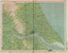 HUMBER ESTUARY. Hull Beverley. Shows ferry. Yorkshire Lincolnshire 1903 map