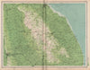 LINCOLNSHIRE WOLDS. Lincoln Grimsby Louth Skegness Horncastle. LARGE 1903 map