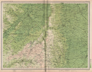 LINCOLNSHIRE FENS. Newark-on-Trent Grantham Sleaford Spalding Notts 1903 map