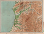 CAMBRIAN MOUNTAINS. Aberystwyth Barmouth Aberdovey. Wales. Cardigan Bay 1903 map