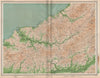 SOUTH WEST WALES. Cardigan Pembrokeshire Carmarthen Llandilo Newport 1903 map