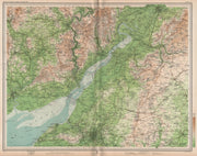 SEVERN ESTUARY. Bristol Newport Monmouth Gloucester Stroud. LARGE 1903 old map
