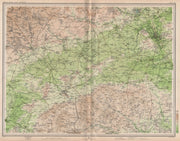 UPPER THAMES VALLEY. Swindon Oxford Berks Downs Cirencester Cotswolds 1903 map