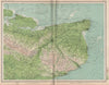 KENT. Canterbury Dover Folkestone Ramsgate Margate Ashford Faversham 1903 map