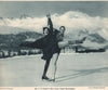 ICE FIGURE SKATING. Mr. C.E. Thaell & Miss Rona Thaell, Pontresina 1935 print