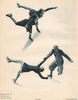 ICE FIGURE SKATING. Holzmann Sisters. Kast - Kaiser 1935 old vintage print