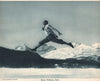 ICE FIGURE SKATING. Benno Wellmann, Pontresina 1935 old vintage print picture