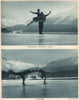 ICE FIGURE SKATING. Double footed spin - Piroutte - H. & M. Curry 1935 print