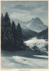 ALPINE SCENERY. Riessersee bei Garmisch, Partenkirchen 1935 old vintage print