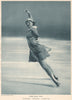 ICE FIGURE SKATING. Grete Lainer, Wien - Spread-eagle - Mondspirale 1935 print