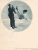 ICE FIGURE SKATING. Acrobatics on the ice, Davos 1935 old vintage print