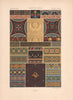 RACINET ORNEMENT POLYCHROME 41 Medieval decorative arts patterns motifs c1885