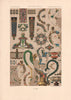 RACINET ORNEMENT POLYCHROME 62 16th & 17th centuries arts patterns motifs c1885