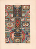 RACINET ORNEMENT POLYCHROME 77 Early 17th century Baroque art pattern c1885