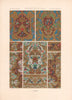 RACINET ORNEMENT POLYCHROME 86 17th/early 18th C Baroque art pattern motif c1885