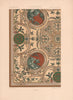 RACINET ORNEMENT POLYCHROME 90 18th century Rococo arts patterns motifs c1885