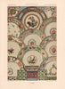 RACINET ORNEMENT POLYCHROME 98 18th century Rococo arts patterns motifs c1885