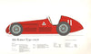 Alfa Romeo Type 158/9 - vintage historic racing car print by George Oliver 1963