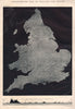 Photo-Relief map of England and Wales 1898 old antique vintage plan chart