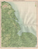 EASTERN ENGLAND. North York Moors. Lincolnshire Wolds. Wash. Humberside 1898 map