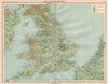 ENGLAND & WALES surface features. Grassland moorland fenland woodland 1898 map