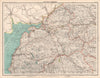 CUMBERLAND NORTH. Lake District Cumbria Carlisle Penrith Keswick 1898 old map