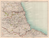 COUNTY DURHAM. Tyneside Teeside North Pennines Newcastle Middlesbrough 1898 map