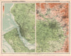 LIVERPOOL & MANCHESTER environs. Wirral Merseyside Oldham Bolton Bury 1898 map