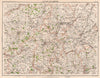 EASTERN ENGLAND. Bedfordshire Huntingdonshire Cambridge Northampton 1898 map