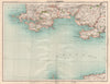 SOUTH WEST WALES. Pembrokeshire Gower Carmarthen Bay Milford Haven 1898 map