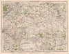 NORTH WESSEX Downs. Cotswolds Bristol Oxford Gloucester Wiltshire 1898 map