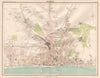 BRIGHTON antique town city plan. BARTHOLOMEW 1898 old map chart
