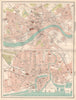 NEWCASTLE & HULL antique town city plans. BARTHOLOMEW 1898 old map