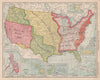 USA territorial development. Gadsden/Louisiana Purchase. RAND MCNALLY 1912 map