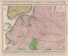 Brooklyn town city map plan. New York. RAND MCNALLY 1912 old antique chart