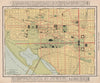 Washington D.C. town city map plan. Washington DC. RAND MCNALLY 1912 old