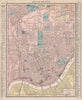 Cincinnati town city map plan. Ohio. RAND MCNALLY 1912 old antique chart