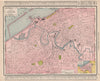 Cleveland town city map plan. Ohio. RAND MCNALLY 1912 old antique chart