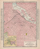 Minneapolis town city map plan. Minnesota. RAND MCNALLY 1912 old antique
