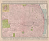 St. Louis town city map plan. Missouri. RAND MCNALLY 1912 old antique