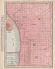 St. Joseph town city map plan. Missouri. RAND MCNALLY 1912 old antique