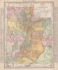 Utah state map showing counties. RAND MCNALLY 1912 old antique plan chart