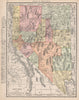 Nevada state map. Shows Las Vegas (incorporated 1911). RAND MCNALLY 1912