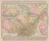 Quebec. Québec. Canada. RAND MCNALLY 1912 old antique vintage map plan chart