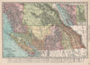 British Columbia. Canada. RAND MCNALLY 1912 old antique vintage map plan chart