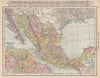 Mexico. Mexico City environs inset. RAND MCNALLY 1912 old antique map chart