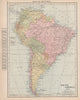 SOUTH AMERICA. Paraguay-Bolivia border pre Chaco War. RAND MCNALLY 1912 map
