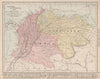 Colombia and Venezuela. Andean States. RAND MCNALLY 1912 old antique map chart