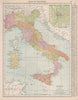 Italy. Inset Rome environs. RAND MCNALLY 1912 old antique map plan chart