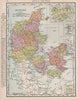 DENMARK. Inset Iceland. RAND MCNALLY 1912 old antique vintage map plan chart